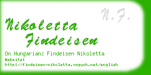 nikoletta findeisen business card